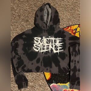 Suicide silence cropped hoodie sz small